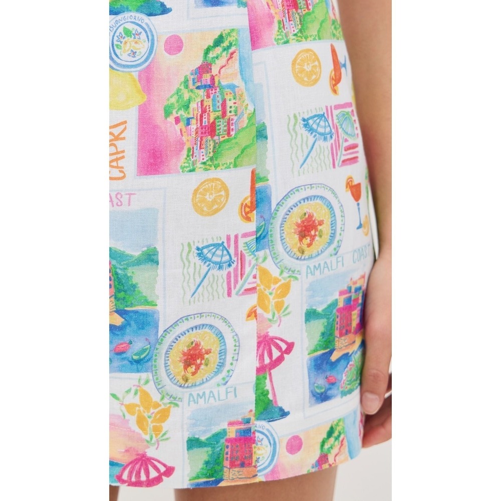 Revolve Show Me Your Mumu Amalfi Coast Steph Mini Dress Capri Postcard size L - Picture 3 of 5